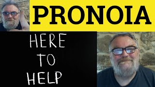 🔵 Pronoia Meaning  Pronoia Examples  Pronoia Definition  Psychology Pronoia [upl. by Malynda]