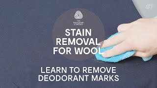 How to Remove Stains from Wool Clothes – Deodorant [upl. by Teyugn609]