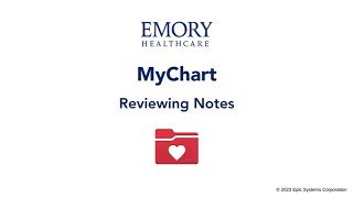 Reviewing Your Notes in MyChart [upl. by Child]