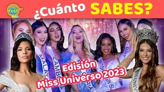 Trivia MISS UNIVERSO 2023 ¿Cuánto Sabes👑🎖️ [upl. by Cami]