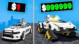 1 to 1000000 Security Car in GTA 5 [upl. by Asssilem]