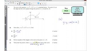 AQA Core 1 Jan 2012 Q4abc [upl. by Aiblis335]