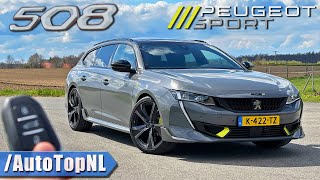 Peugeot 508 PSE  REVIEW on AUTOBAHN NO SPEED LIMIT by AutoTopNL [upl. by Yrelbmik881]