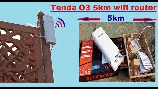 Tenda O3 5KM Wifi Router Setup  Tenda o3 wireless 5km outdoor point to point cpe Configuration [upl. by Saretta656]