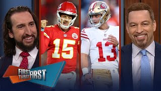 Chiefs vs 49ers Super Bowl preview Mahomes masterpiece or Purdy A Game  NFL  FIRST THINGS FIRST [upl. by Coster]