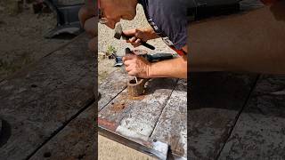 Medieval Pickaxe Restoration Unveiling the History of Gold Mining youtubeshorts [upl. by Derk]