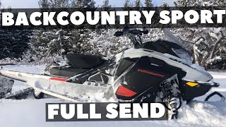 FULL SEND Hill climb on SkiDoo Backcountry Sport 600 EFI 2021 [upl. by Aleka596]