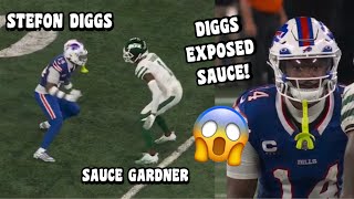 Sauce Gardner ‘EXPOSED’ Vs Stefon Diggs 😳 WR Vs CB 2023 Bills vs Jets highlights [upl. by Acireh]