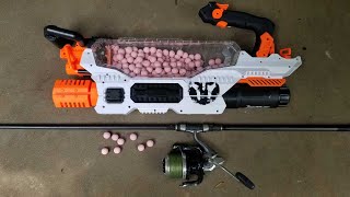 Fishing with Nerf Gun  Making a Boilie Gun for Carp amp Catfish Bait [upl. by Ark]