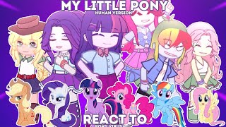 My Little Pony react to quotPONY VIRUSquot  FAKE BLOOD  Horror  2x [upl. by Aylat]