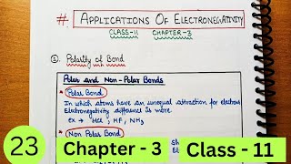 Electronegativity part3  Periodic Table  Class 11 chapter 3 [upl. by Cj287]