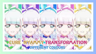 Cure Nyammy Transformation  Different Colours [upl. by Airdnoed]