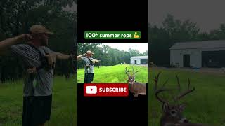 Embrace the suck get those summer reps in 💪 archery hunting deer davidgoggins camhanes [upl. by Anec]