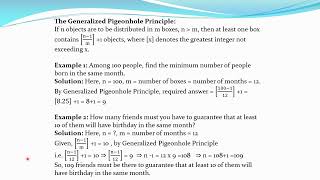 22 Generalised Pigeonhole Principle [upl. by Emixam652]