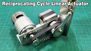 DIY Design Reciprocating Cycle Linear Actuator for Jig Saw Scroll Saw [upl. by Vanhook]