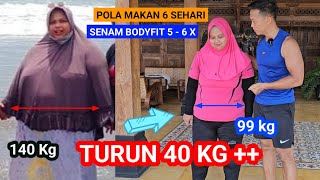 BERHASIL TURUN 40 KG INI POLA MAKAN DAN OLAHRAGANYA [upl. by Seel]