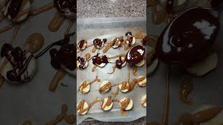 Chocolate  peanut butter  banana  say less 🤌🏼🍌🍫healthyrecipes healthysnack balanacedeating [upl. by Ardnaeel]