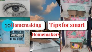 10 homemaking✨ tips for smart homemakersdecluttering routinekitchen organizationhomeytvideo [upl. by Alyag]