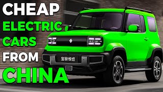 8 NEW Cheap Electric Cars from China with range amp price [upl. by Seibold]