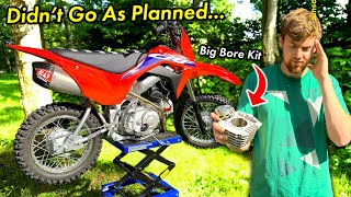 We Ran Into A BIG Problem With The CRF110 Pit Bike Build [upl. by Eerac]