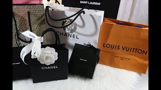 Paris amp Germany Highend Haul 2019 ChanelLouis Vuitton Saint Laurent LongchampDyptique amp More [upl. by Ester335]