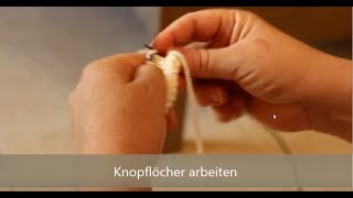 Knopflöcher stricken  strickenlernen für Anfänger u Fortgeschrittene [upl. by Selry530]