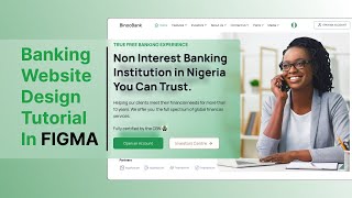 Figma Banking Website Design Tutorial  Figma Tutorial [upl. by Head]