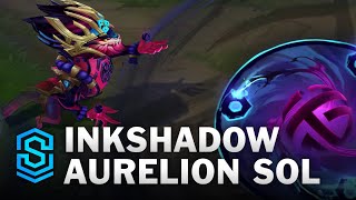 Inkshadow Aurelion Sol Skin Spotlight  PreRelease  PBE Preview  League of Legends [upl. by Silvers]