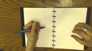 Filofax refillable notebook review [upl. by Rebm299]