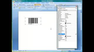 How to create barcode in Word 2007 [upl. by Magocsi]