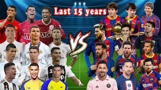 Messi vs Ronaldo All Career 2010 2024 Barcelona Real Madrid PSG Man UTD Juventus [upl. by Goulder]