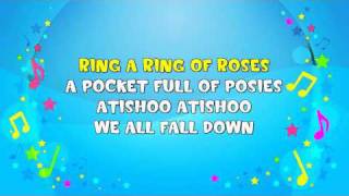 Ring A Ring A Roses  Sing A Long  Nursery Rhyme  KiddieOK [upl. by Demetri680]