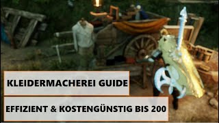 New World Kleidermacherei Guide Deutsch  Level 1  200  Rüstungsschmieden Leveln amp Rang erhöhen [upl. by Lenuahs505]