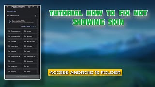 TUTORIAL HOW TO FIX NOT SHOWING SKIN MOBILE LEGENDS NIX [upl. by Notnert]