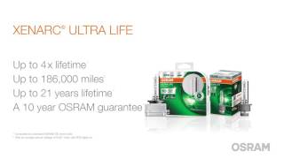 OSRAM XENARC ULTRA LIFE Upgrade HID Xenon Bulbs [upl. by Ailemak]