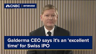 Galderma CEO says its an excellent time for Swiss IPO [upl. by Bernetta]