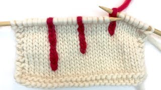 Vertical Stranding Knitting Tutorial [upl. by Irtimed259]