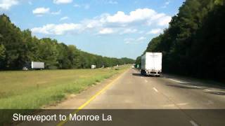 Time LapsesDrive Shreveport to Monroe La [upl. by Christabella]