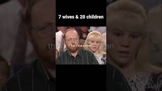 Polygamy debate  He has 7 wives amp 20 children  part4 judgejudy shorts [upl. by Philina]