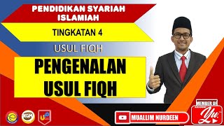 PENGENALAN USUL FIQH Usul Fiqh Tingkatan 4 [upl. by Etteinotna563]