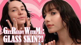 GRWM  Skincare Unboxing How to Achieve Glass Skin  Makeup Glow up [upl. by Natale13]