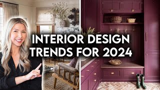 TOP 10 INTERIOR DESIGN  HOME DECOR TRENDS FOR 2024 [upl. by Grim559]