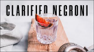 Clarified Negroni  How to clarify cocktails part 2 [upl. by Arvie991]