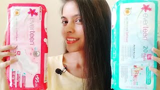 EVERTEEN Sanitary Napkins Review  Cottony Soft amp Cottony Dry  Secret Blossom [upl. by Ttayw]