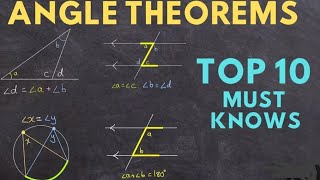 Angle Theorems  Very useful for class 7 to 10  angles angle triangle circle maths video [upl. by Arahsal644]