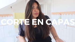 CORTATE EL CABELLO EN CAPAS LARGAS TU MISMA  Tips de estilista [upl. by Jerad]