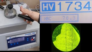 Unintentional ASMR🔬Carbide sample preparation and hardness test [upl. by Arhaz853]