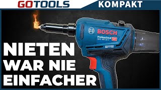 Ein neuer Maßstab Die neue AkkuNietpistole Bosch Professional GRG 18V16 C im Test [upl. by Orola612]