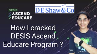 Ascend Educare Program 2023  How I cracked DE Shaw Fellowship Program  OFFCAMPUS [upl. by Kirshbaum]