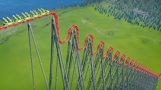 Waves Down Roller Coaster – Planet Coaster [upl. by Asabi]